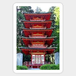 SF Japanese Tea Garden Study 12 Sticker